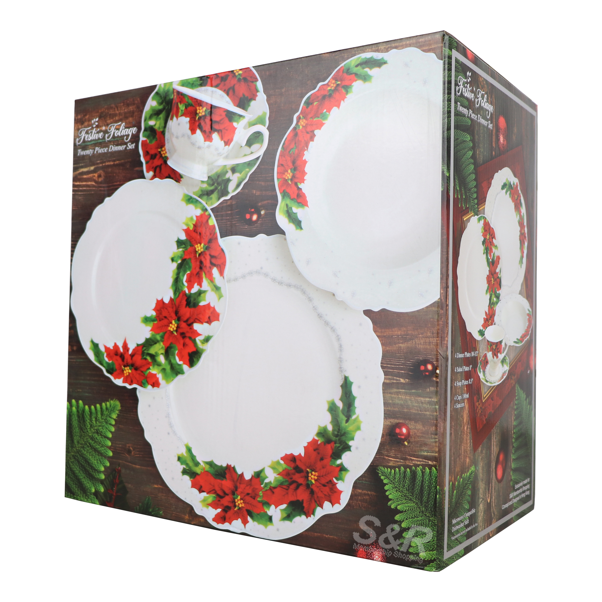 Festive Foliage twenty Piece Dinner Set Festive Foliage twenty Piece Dinner Set